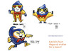 Cartoon: Studies of a mascot (small) by bennaccartoons tagged davies,paint,study