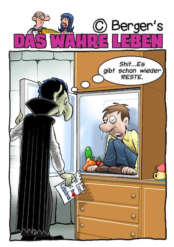 Cartoon: Resteessen (medium) by Chris Berger tagged dracula,vampir,reste,kühlschrank,dracula,vampir,reste,kühlschrank