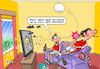 Cartoon: 3D TV (small) by Joshua Aaron tagged 3d,4k,high,definition,resolution,fussball,ball,zuschauer,fernseher