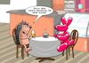 Cartoon: Dating (small) by Joshua Aaron tagged igel,luftballon,date,beziehung