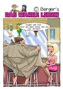 Cartoon: Flirt (small) by Chris Berger tagged exhibitionist,blondine,bar,flirt