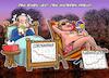 Cartoon: Freud und Leid (small) by Joshua Aaron tagged corona,covid,big,pharma,pharmaindustrie,impfungen