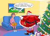 Cartoon: Geschenk (small) by Chris Berger tagged größe,geschenk,weihnachten,santa,weihnachtsmann,bescherung