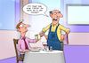 Cartoon: Gruss aus der Küche (small) by Joshua Aaron tagged küche,kondom,suppe,ober,restaurant,kneipe