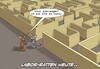 Cartoon: Labormäuse (small) by Chris Berger tagged labor,versuchstiere,maus,gps,labyrinth