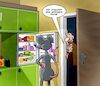 Cartoon: Mitbewohner (small) by Chris Berger tagged ratte,maus,katze,ungeziefer,plage