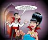 Cartoon: Personalmangel (small) by Chris Berger tagged personal,babysitter,dracula,vampirella,blutsauger