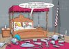 Cartoon: Probleme des Rittertums (small) by Joshua Aaron tagged ritter,rüstung,sex,beischlaf,dame,zeit,dauer,schlaf