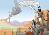 Cartoon: Querdenken im Wilden Westen (small) by Joshua Aaron tagged querdenker,ballweg,corona,leugner,covid,pandemie,wilder,westen,indianer,prärie