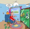 Cartoon: RiesenTV (small) by Chris Berger tagged fussball,wm,fernseher,smart,tv,4k,armut,sport,fan,panem,circensis