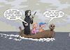 Cartoon: Styx (small) by Chris Berger tagged styx,charon,fährmann,touristen,internet,reisen