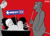 Cartoon: Brexiteers in der Hölle (small) by Hachfeld tagged brexit,dolad,tusk,boris,johnson,nigel,farage
