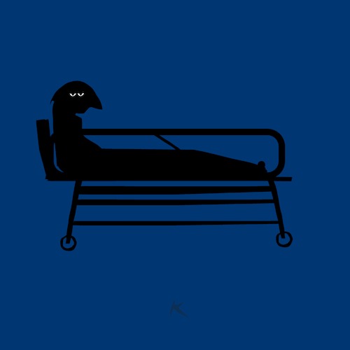 Cartoon: Hospital bed (medium) by Kike Estrada tagged hospital,bed