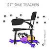 Cartoon: is it save teacher? (small) by Kike Estrada tagged is,it,save,teacher