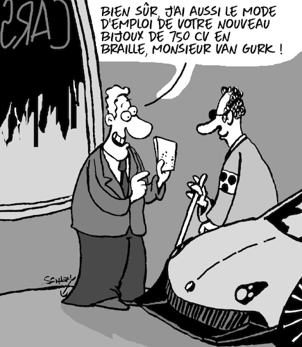 Cartoon: 750 CV (medium) by Karsten Schley tagged technologie,voitures,trafic,transport,richesse,sante,societe,technologie,voitures,trafic,transport,richesse,sante,societe