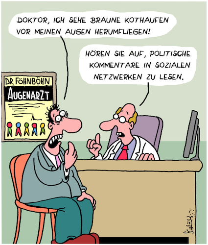 Cartoon: Augen auf!! (medium) by Karsten Schley tagged internet,technik,sozialnetzwerke,computer,extremismus,neonazis,hasskommentare,politik,gesellschaft,internet,technik,sozialnetzwerke,computer,extremismus,neonazis,hasskommentare,politik,gesellschaft