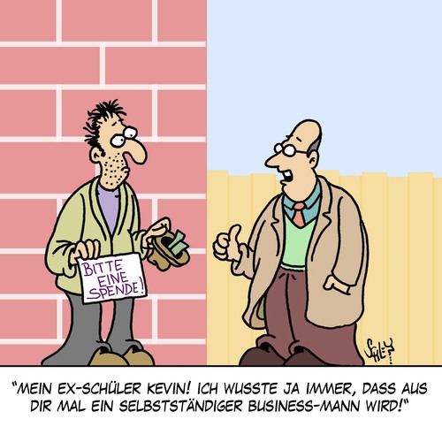 Cartoon: Aus DIR ist was geworden!! (medium) by Karsten Schley tagged schüler,lehrer,lernen,bildung,ausbildung,karriere,business,jobs,selbstständigkeit,arbeit,arbeitgeber,arbeitnehmer,soziales,gesellschaft,schüler,lehrer,lernen,bildung,ausbildung,karriere,business,jobs,selbstständigkeit,arbeit,arbeitgeber,arbeitnehmer,soziales,gesellschaft