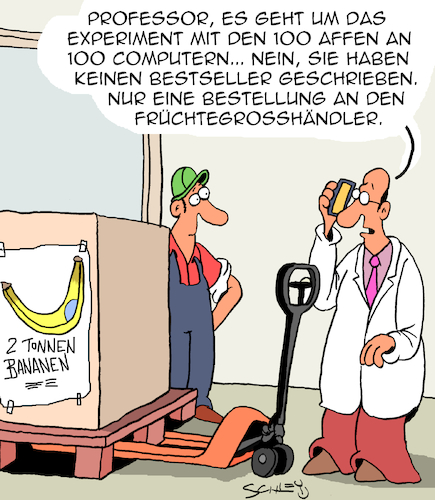 Cartoon: Bestseller (medium) by Karsten Schley tagged experimente,forschung,wissenschaft,tierversuche,technik,bestseller,wahrscheinlichkeit,onlinebestellungen,internet,ernährung,gesellschaft,experimente,forschung,wissenschaft,tierversuche,technik,bestseller,wahrscheinlichkeit,onlinebestellungen,internet,ernährung,gesellschaft