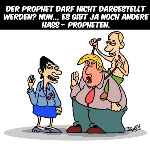 Cartoon: Der Prophet??! (medium) by Karsten Schley tagged propheten,religion,pressefreiheit,meinungsfreiheit,medien,politik,putin,petry,trump,demokratie,gesellschaft,europa,use,deutschland,russland,propheten,religion,pressefreiheit,meinungsfreiheit,medien,politik,putin,petry,trump,demokratie,gesellschaft,europa,use,deutschland,russland