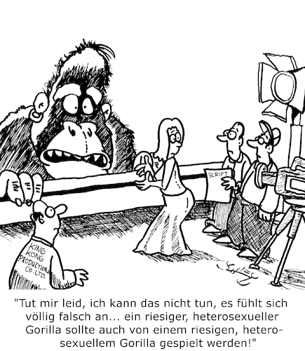 Cartoon: Die neuen Medien (medium) by Karsten Schley tagged medien,filme,tv,korrektheit,authentizität,wokeness,diversität,politik,gesellschaft,medien,filme,tv,korrektheit,authentizität,wokeness,diversität,politik,gesellschaft