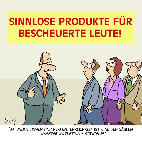 Cartoon: EHRLICH WÄHRT AM LÄNGSTEN (medium) by Karsten Schley tagged werbunf,business,marketing,wirtschaft,umsätze,verkäufe,verkaufen,strategie,ethik,werbunf,business,marketing,wirtschaft,umsätze,verkäufe,verkaufen,strategie,ethik