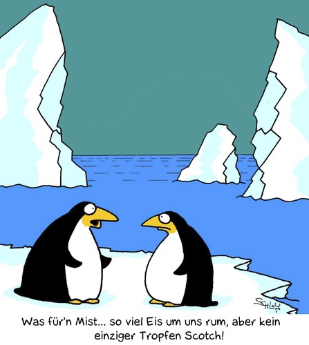 Cartoon: Eis (medium) by Karsten Schley tagged natur,tiere,klima,arktis,winter,natur,tiere,klima,arktis,winter