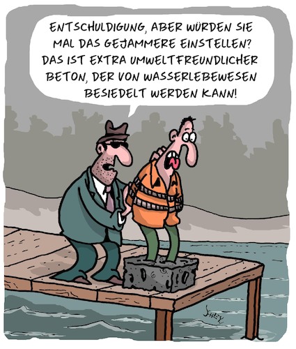 Cartoon: Extra umweltfreundlich!! (medium) by Karsten Schley tagged kriminalität,mafia,verbrechen,natur,tiere,umwelt,umweltverträglichkeit,gesellschaft,kriminalität,mafia,verbrechen,natur,tiere,umwelt,umweltverträglichkeit,gesellschaft