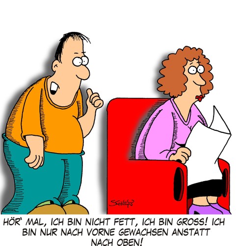 Cartoon: Fett (medium) by Karsten Schley tagged beziehung,gesundheit,liebe,mann,frau,lebensmittel,beziehung,gesundheit,liebe,mann,lebensmittel,frau