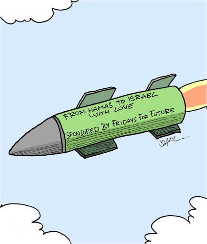 Cartoon: FFF unterstützt die Hamas (medium) by Karsten Schley tagged fff,greta,hamas,israel,terrorismus,krieg,nahost,antisemitismus,politik,gesellschaft,fff,greta,hamas,israel,terrorismus,krieg,nahost,antisemitismus,politik,gesellschaft