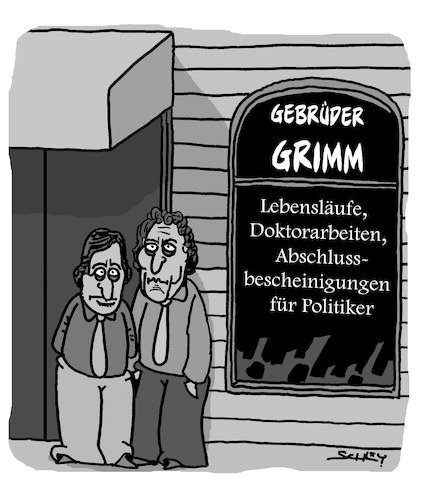 Cartoon: Gebrüder Grimm für Politiker (medium) by Karsten Schley tagged lebensläufe,doktorarbeiten,bildung,fälschungen,plagiate,fake,lügen,politiker,baerbock,laschet,guttenberg,giffey,gesellschaft,deutschland,lebensläufe,doktorarbeiten,bildung,fälschungen,plagiate,fake,lügen,politiker,baerbock,laschet,guttenberg,giffey,gesellschaft,deutschland