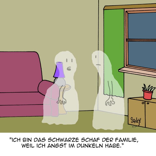 Cartoon: Geistreich... (medium) by Karsten Schley tagged familie,jugend,erziehung,gespenster,geister,angst,psychologie,übersinnliches,grusel,familie,jugend,erziehung,gespenster,geister,angst,psychologie,übersinnliches,grusel