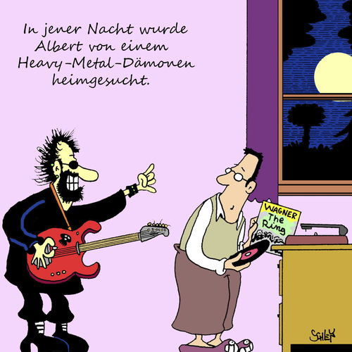 Cartoon: HEAVY METAL!! (medium) by Karsten Schley tagged musik,klassik,heavy,metal,unterhaltung,wacken,dämonen,horror,musik,klassik,heavy,metal,unterhaltung,wacken,dämonen,horror
