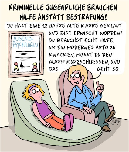 Cartoon: Helft der Jugend! (medium) by Karsten Schley tagged jugend,kriminalität,psychologie,technik,hilfe,politik,gesellschaft,jugend,kriminalität,psychologie,technik,hilfe,politik,gesellschaft