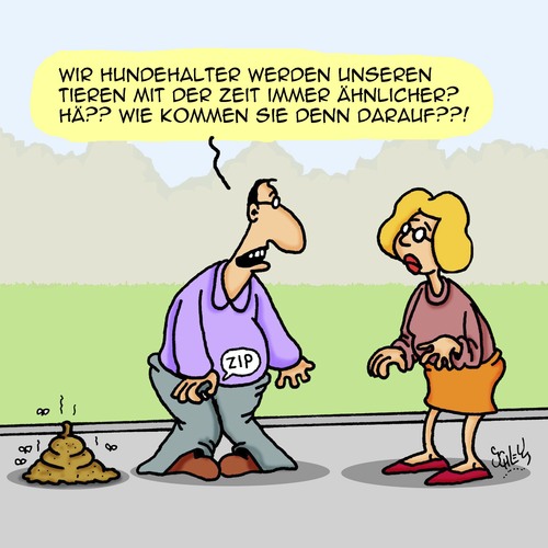 Cartoon: Hundehalter (medium) by Karsten Schley tagged menschen,verhalten,sozialverhalten,tiere,haustiere,hunde,biologie,natur,gesellschaft,menschen,verhalten,sozialverhalten,tiere,haustiere,hunde,biologie,natur,gesellschaft