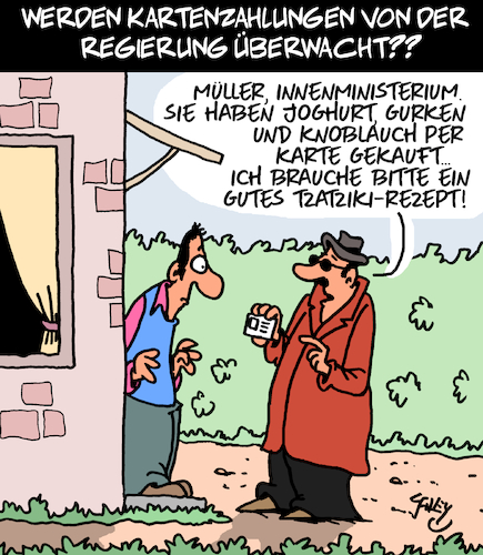 Cartoon: Ist Kartenzahlung gefährlich? (medium) by Karsten Schley tagged kartenzahlungen,ec,kreditkarten,regierung,verschwörungstheorien,geld,bargeld,politik,medien,gesellschaft,kartenzahlungen,ec,kreditkarten,regierung,verschwörungstheorien,geld,bargeld,politik,medien,gesellschaft