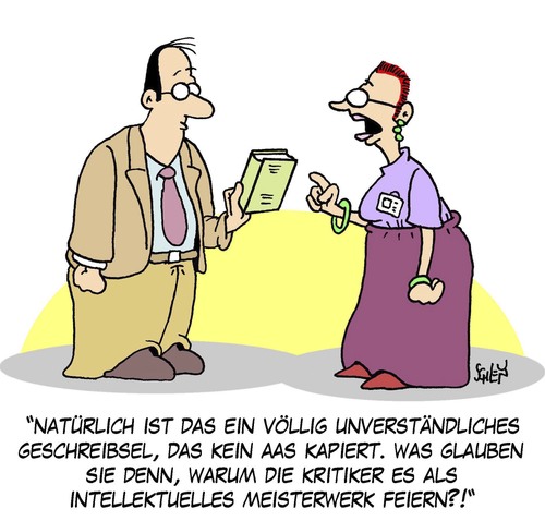 Cartoon: Kritiker (medium) by Karsten Schley tagged bücher,literatur,literaturkritiker,kultur,leser,kritiker,intellektuelle,bildung,bücher,literatur,literaturkritiker,kultur,leser,kritiker,intellektuelle,bildung