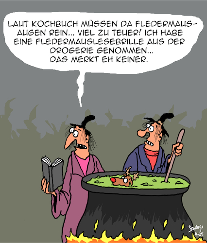 Cartoon: Mahlzeit (medium) by Karsten Schley tagged kochen,rezepte,kultur,ernährung,kochbücher,lebensmittel,lebensmittelpreise,gastronomie,hexen,mythen,legenden,gesellschaft,kochen,rezepte,kultur,ernährung,kochbücher,lebensmittel,lebensmittelpreise,gastronomie,hexen,mythen,legenden,gesellschaft