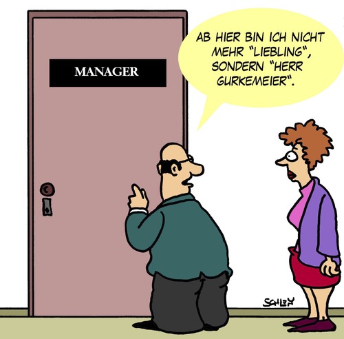 Cartoon: Manager (medium) by Karsten Schley tagged liebe,beziehungen,männer,frauen,arbeitgeber,arbeitnehmer,manager,ehe,liebe,beziehungen,männer,frauen,arbeitgeber,arbeitnehmer,manager,ehe
