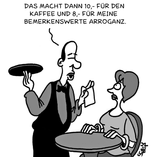 Cartoon: Rechnung (medium) by Karsten Schley tagged gastronomie,service,kunden,kundenservice,gesellschaft,deutschland,wirtschaft,gastwirtschaft,bar,geld,lohn,gastronomie,kunden,kundenservice,gesellschaft,deutschland,wirtschaft,gastwirtschaft,restaurant,gast,ober,kellner,essen,rechnung