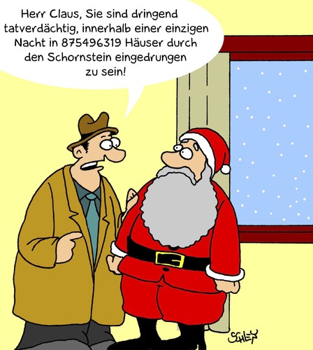 Cartoon: Santa Claus (medium) by Karsten Schley tagged feiertage,weihnachten,weihnachtsmann,kriminalität,polizei,verbrechen,verbrechsbekämpfung,feiertage,weihnachtsmann,weihnachten,kriminalität,polizei,verbrechen,verbrechsbekämpfung