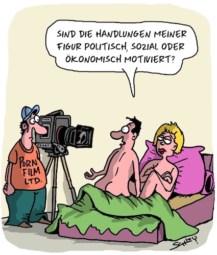 Cartoon: Schauspielkunst (medium) by Karsten Schley tagged kunst,kultur,schauspieler,filme,pornographie,motivation,profession,charakterdarsteller,drama,gesellschaft,kunst,kultur,schauspieler,filme,pornographie,motivation,sex,profession,charakterdarsteller,drama,gesellschaft