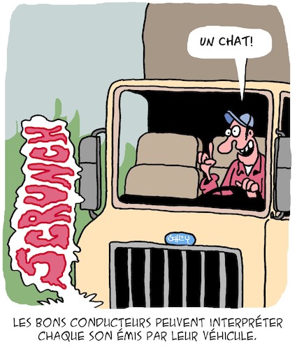 Cartoon: Securite routiere (medium) by Karsten Schley tagged transport,technique,conducteurs,chats,economie,industrie,transport,technique,conducteurs,chats,economie,industrie