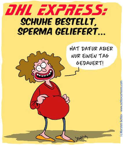 Cartoon: Simply Delivered (medium) by Karsten Schley tagged dhl,express,logistik,fehlleitungen,bestellungen,ecommerce,pakete,transport,wirtschaft,business,schnelligkeit,onlinehandel,gesellschaft,dhl,express,logistik,fehlleitungen,bestellungen,ecommerce,pakete,transport,wirtschaft,business,schnelligkeit,onlinehandel,gesellschaft