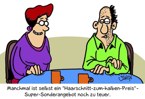 Cartoon: Sonderangebot (medium) by Karsten Schley tagged kaufen,mode,sonderangebote,wirtschaft,geld,business,männer,frauen,kaufen,mode,sonderangebote,wirtschaft,geld,business,männer,frauen