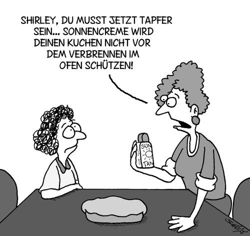 Cartoon: Sonnencreme (medium) by Karsten Schley tagged eltern,kinder,ernährung,kochen,backen,erziehung,gesellschaft,deutschland,eltern,kinder,ernährung,kochen,backen,erziehung,gesellschaft,deutschland