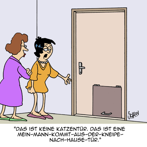 Cartoon: Spezialanfertigung (medium) by Karsten Schley tagged ehe,liebe,männer,frauen,zuhause,freizeit,alkohol,kneipen,trinken,trunkenheit,suff,bier,gastronomie,ehe,liebe,männer,frauen,zuhause,freizeit,alkohol,kneipen,trinken,trunkenheit,suff,bier,gastronomie