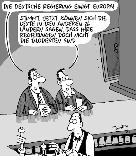 Cartoon: Super Deutschland! (medium) by Karsten Schley tagged deutschland,eu,kompetenz,politik,außenpolitik,wahlen,gesellschaft,demokratie,deutschland,eu,kompetenz,politik,außenpolitik,wahlen,gesellschaft,demokratie