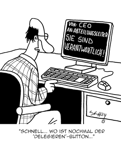 Cartoon: Verantwortung (medium) by Karsten Schley tagged management,ceo,abteilungsleiter,führungskräfte,karriere,wirtschaft,business,jobs,büro,behörden,gesellschaft,management,ceo,abteilungsleiter,führungskräfte,karriere,wirtschaft,business,jobs,büro,behörden,gesellschaft