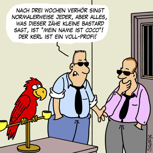 Cartoon: Verhör (medium) by Karsten Schley tagged geheimdienste,verhöre,terror,terrorismus,terroristen,spione,spionage,verdächtig,gesellschaft,tiere,agenten,gefängnis,geheimdienste,verhöre,terror,terrorismus,terroristen,spione,spionage,verdächtig,gesellschaft,tiere,agenten,gefängnis