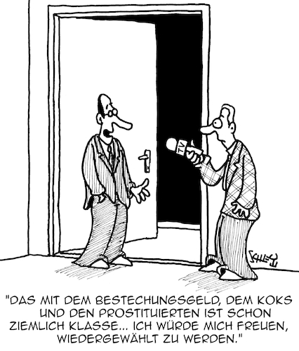 Cartoon: Wiederwahl (medium) by Karsten Schley tagged politik,politiker,wahlen,wiederwahl,korruption,prostitution,drogen,medien,demokratie,gesellschaft,politik,politiker,wahlen,wiederwahl,korruption,prostitution,drogen,medien,demokratie,gesellschaft